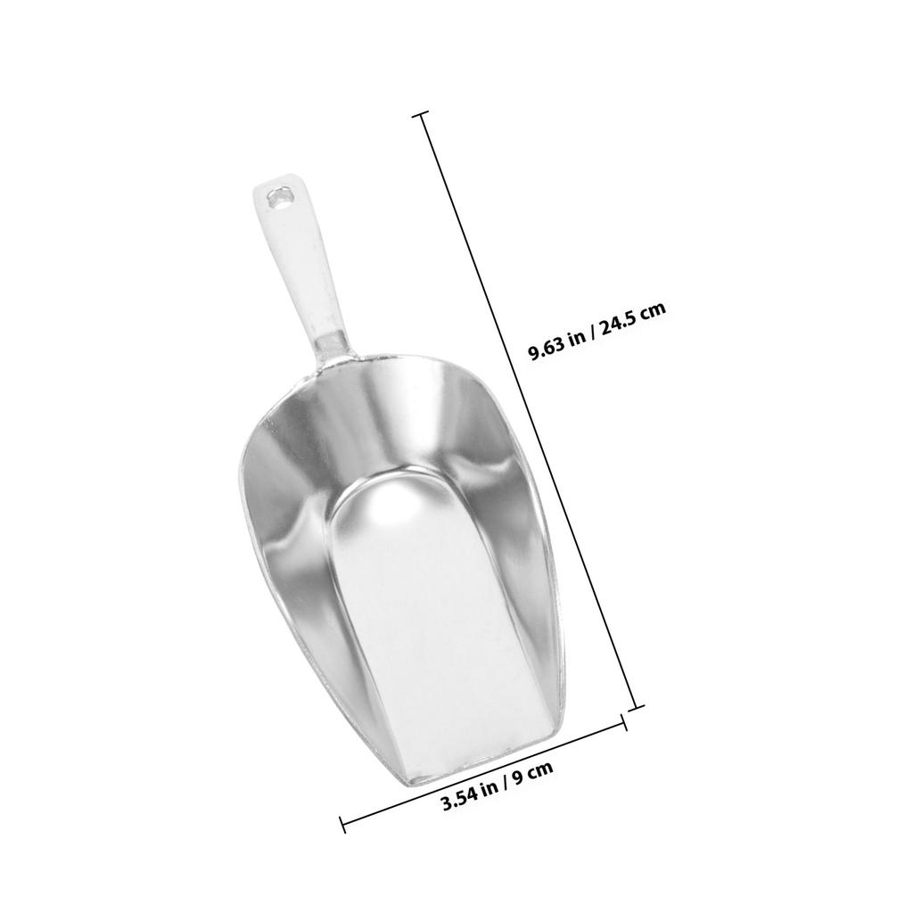 Multifunctional Ice Shovel Aluminum Alloy Flour Scoop Lightweight Kitchen Tool For Milk Tea Shop Protein Powder Food