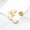 2pcs Stylish Breastpin Enamel Lapel Brooch Black and White Kois Fish Pins for Jackets Stylish Corsage Badge Jewelry