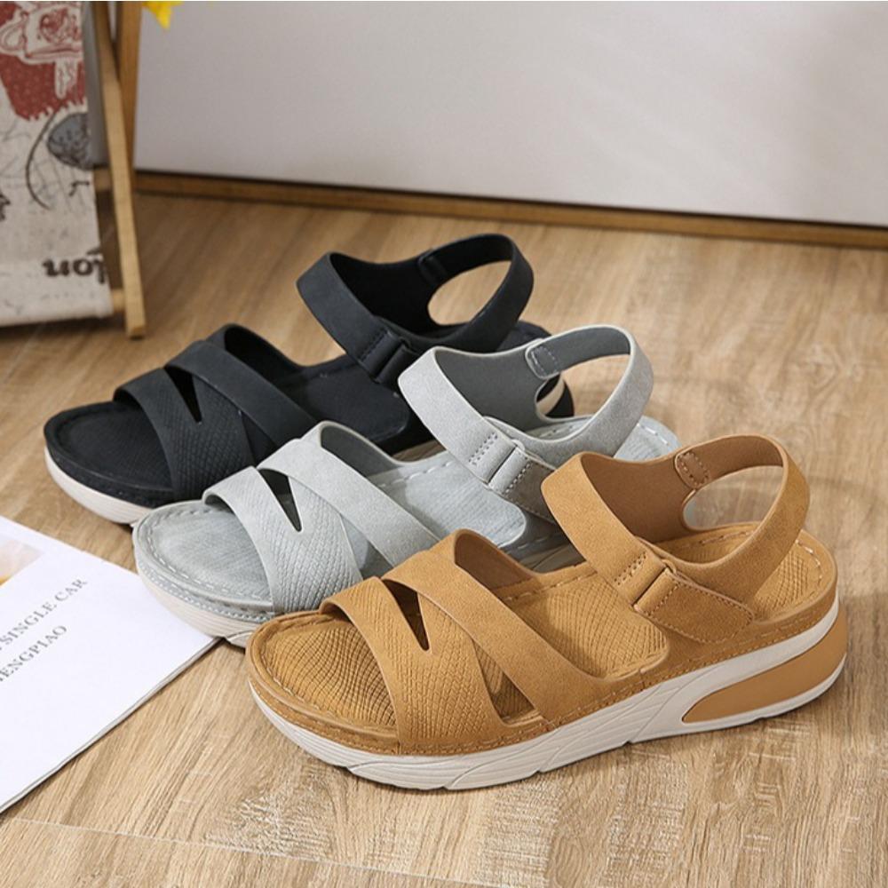 Sports Sandals for Women's 2026  New Lightweight Casual Sandals Comfortable Thick Soled Stitched Oversized Womens Shoes