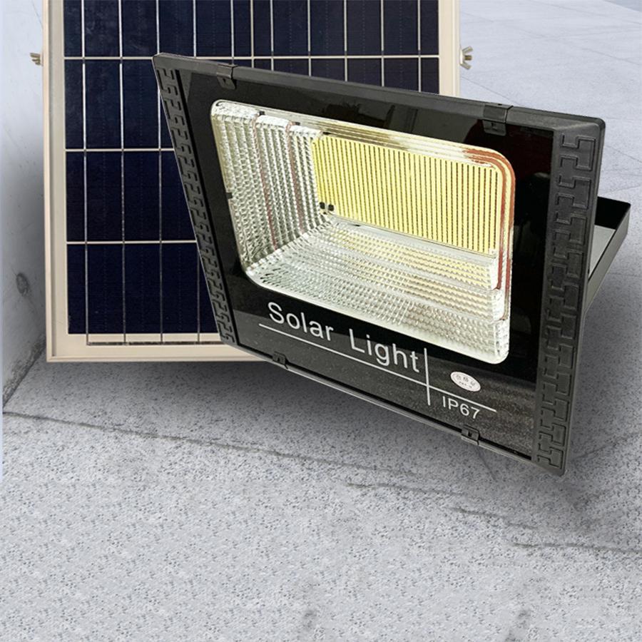 Solar Power Light Led Flood Light Indoor Outdoor Lighting Street Lamp w/ Remote