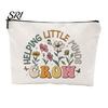 Travel Essentials Bag Cosmetic Teacher Theme Compact Toiletry Portable Zipper Close Storage for And Dressing Table Handbag Organizer