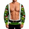 Men's Christmas Print Round Neck Knit Sweater Long Sleeve Pullover for Fall Winter
