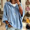 Women S Loose Fit Hooded Velvet Sweatshirt For Casual Wear