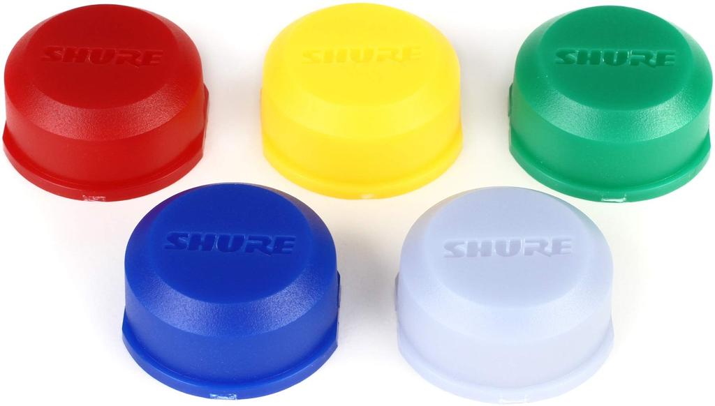 SHURE BLX2 Handheld Transmitter Color-coded Identification Cap 5 Color Set WA621 []