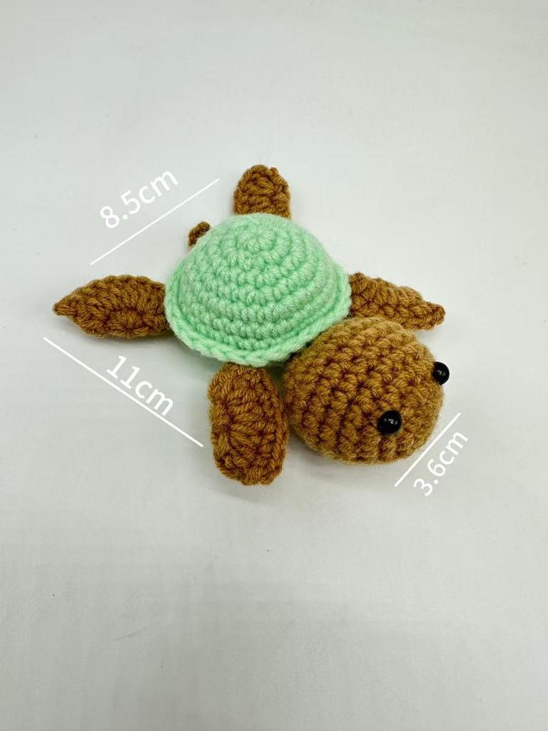 Handmade Crocheted Turtle Doll Home Room Decoration Funny Emotional Support Knitted Sea Turtle Plush Ornament Christmas Gifts