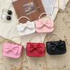 Kid Girl Single Shoulder Bag Pu Material With Stitching Design For Daily Use