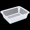 COKRSUPE Thickened White Plastic Vegetable Basket