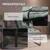 Outdoor Lounger, thick padding, rust-resistant steel frame, 62W x 110D x 88H cm, Grey/Black