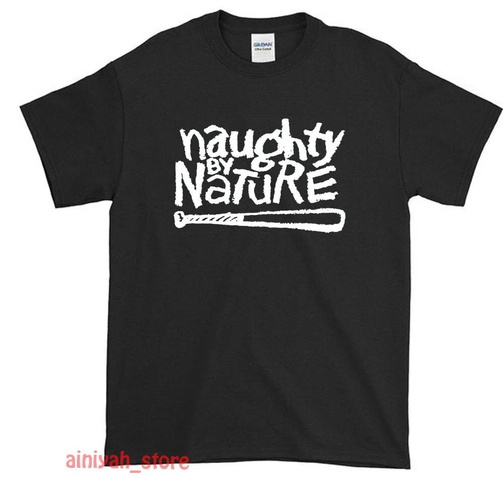 New Naughty by Nature Logo Men s Funny T shirt USA Size S-XXL S