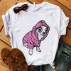 Stampa Mamma Chihuahua T-shirt da Donna Estate Nuova Moda T-shirt Divertente Design Cane Bella Ragazza T-shirt Tee Shirt Femme