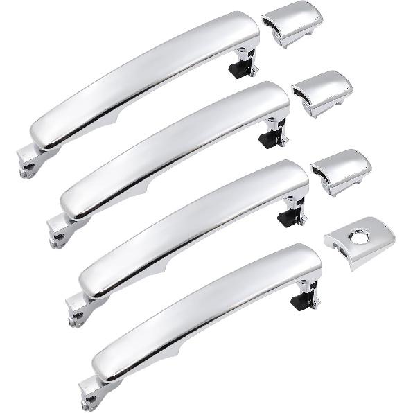 JDMON Exterior Chrome Door Handle Replacement for Infiniti Nissan FX35 FX45 2003-2008 Murano 2003-2007 Rogue 2010-2013 Rogue Select 2014-2015
