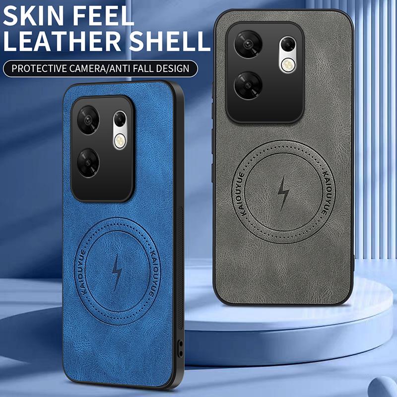 For Infinix Zero 30 New Style Magnetic Leather Matte Phone Case For Infinix Zero 30 Shockproof Bumper Soft Cover Zero 30 4G 5G