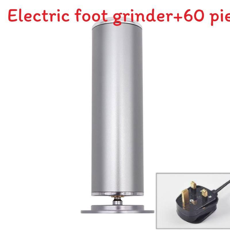 

Electric Foot File With Adjustable Speed And 60 Replacement Pads For Callus And Dead Skin Removal Gray UK