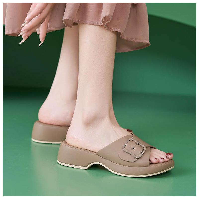 

2026 Summer Shoes Women Heel Sandals Square Heels 4.5cm Elegant Ladies Sandals Casual Wear Plus Size 42 42 хакі