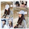 GITIAMO Cap with English Lettering On the Single Point Adjustable Available In and UV Sun and English Women's Side, Embroidery, Strap, Black, White,
