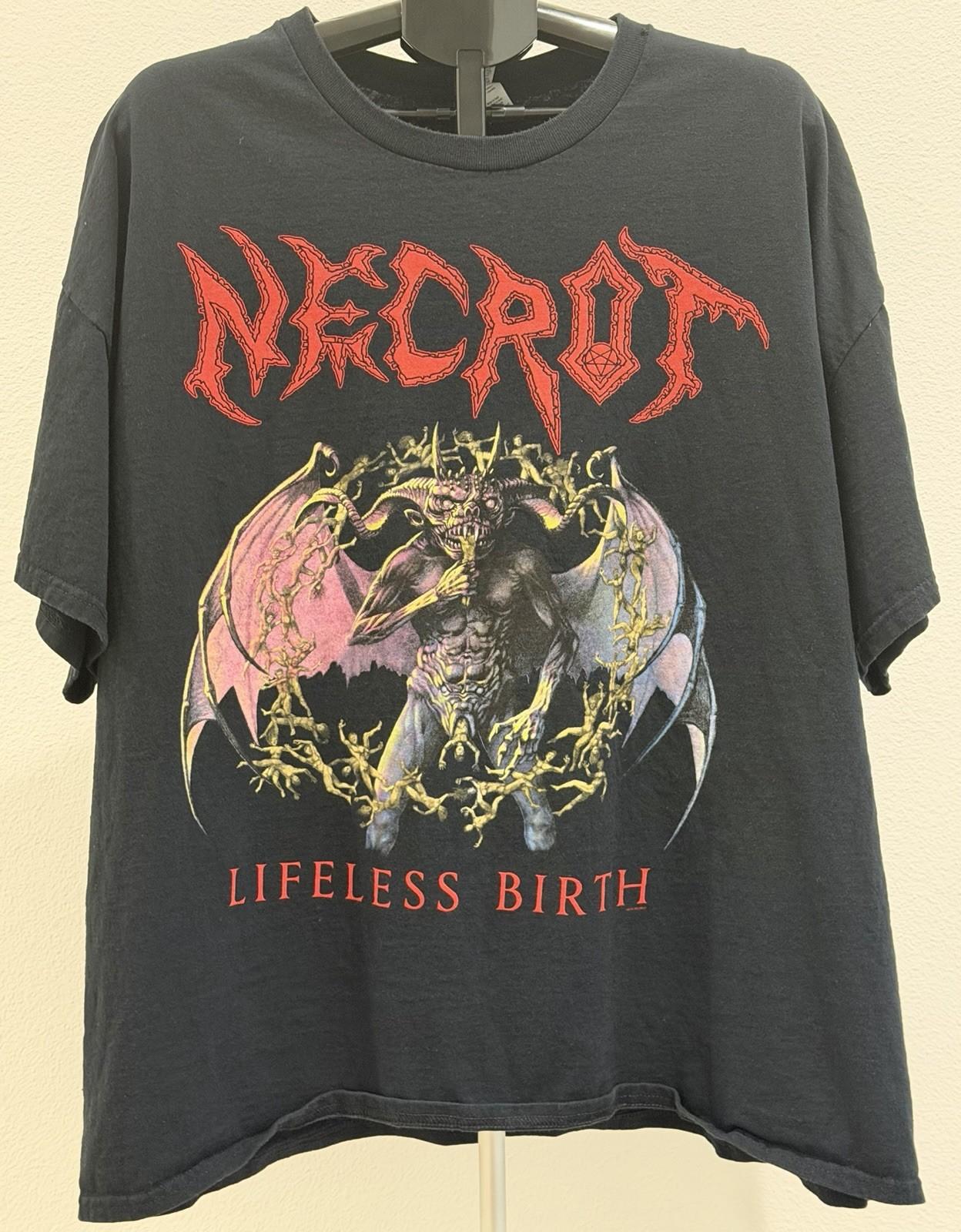 Necrot Black Short Sleeve Tour Shirt XXXl Unisex T-Shirt L