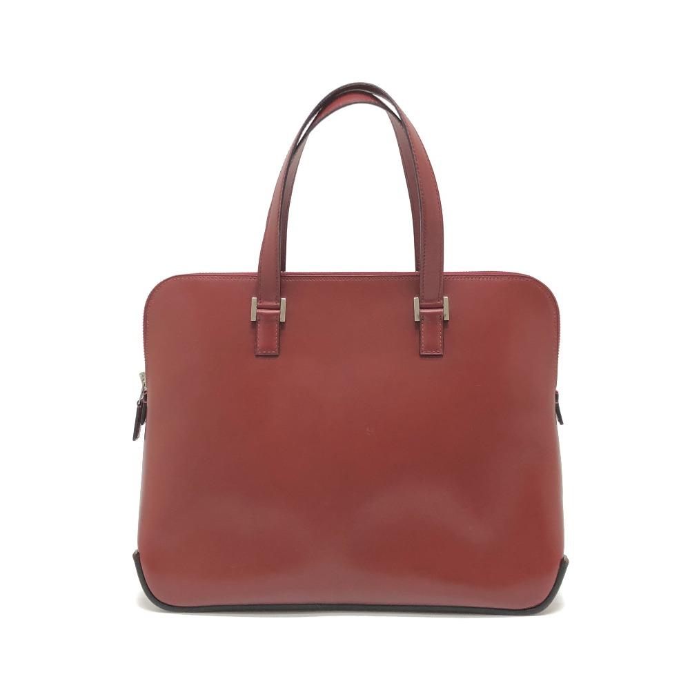 Hermes Escapada Business Tote Bag Boxcalf Bordeaux Wine-red