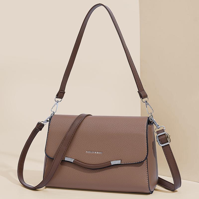Damentasche Tasche für die Mutter mittleren Alters Schultertasche Weiches Leder Umhängetasche