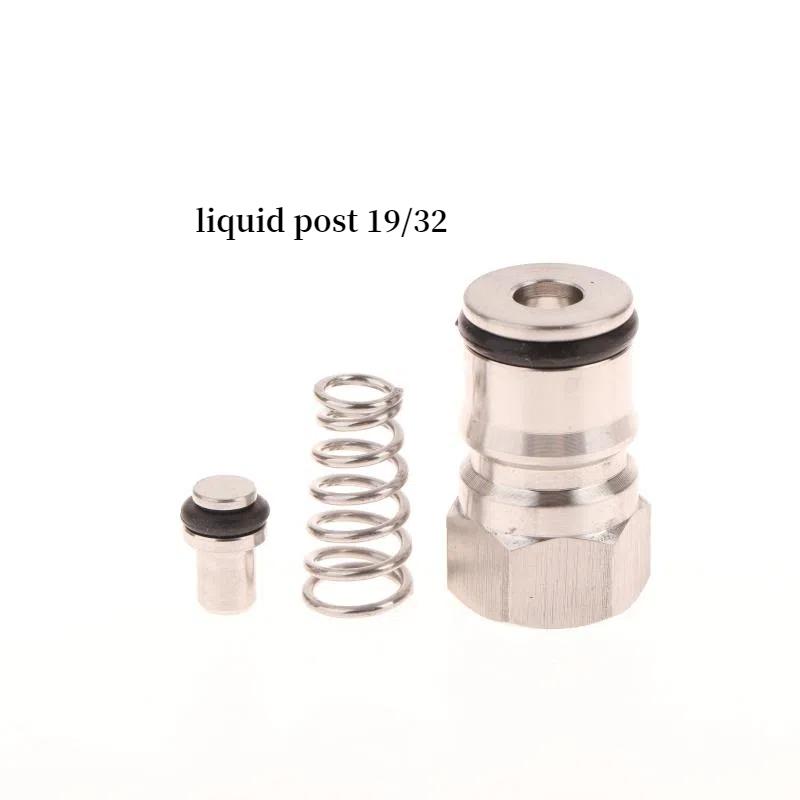 

Cornelius Type Keg Ball Lock Post & Poppet Female Thread Gas Liquid Post 19/32 -18 & 9/16 -18 Wine Barrel Maintenance Accessory liquid post 19-32
