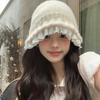 Solid Color Knitted Fisherman Hat Yarn Beanie Hat Fashion Women Bucket Hat  Women