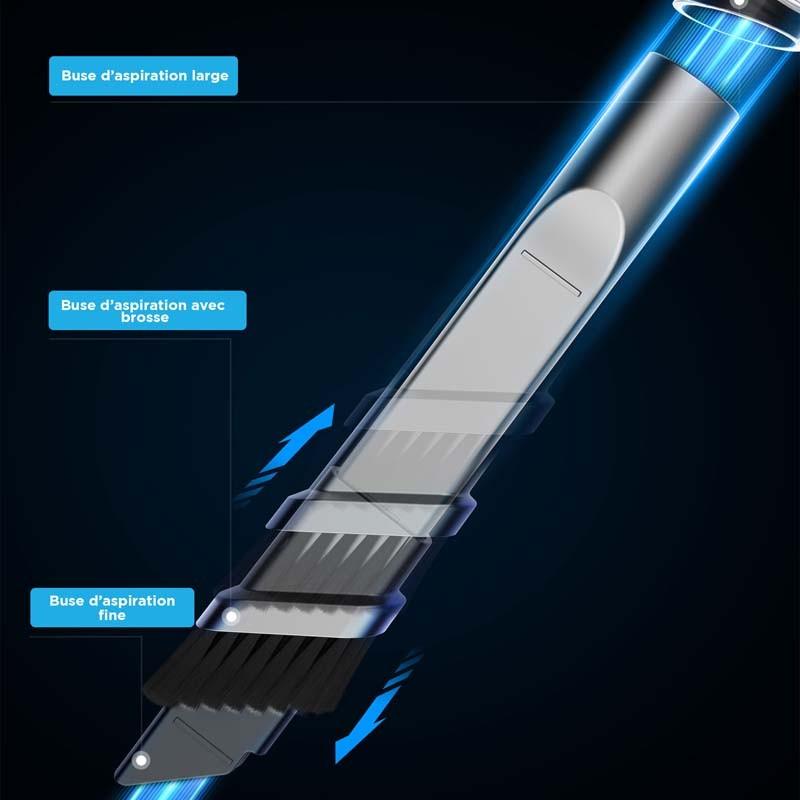 Vortex Crc90 Red Led Foldable Cordless Handheld Vacuum Cleaner