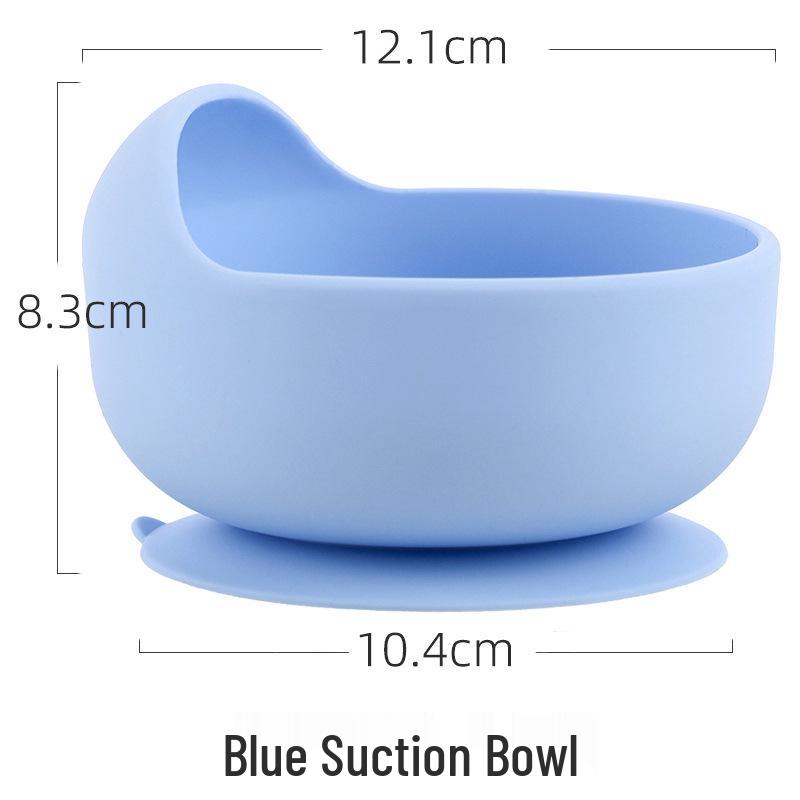 Silicone Suction Cup Placemat & Divided Plate Set for Babies & Toddlers - Includes Fork & Spoon, Food Grade & Heat Resistant.