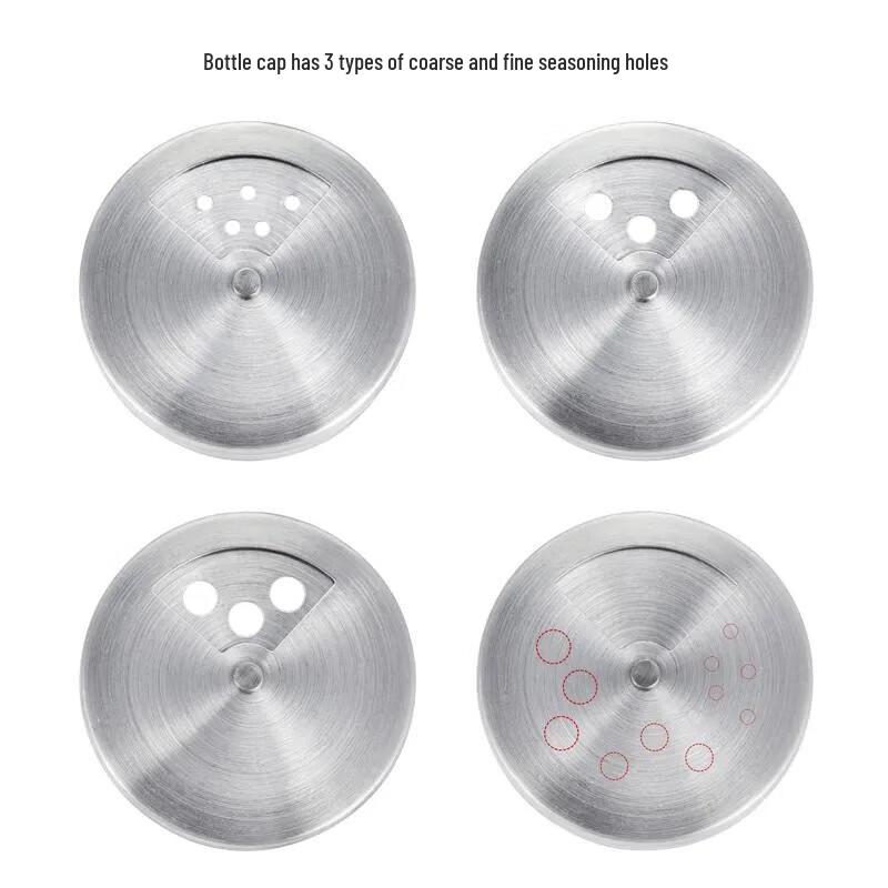 Stainless Steel Glass Seasoning Jar & Bottle Sets