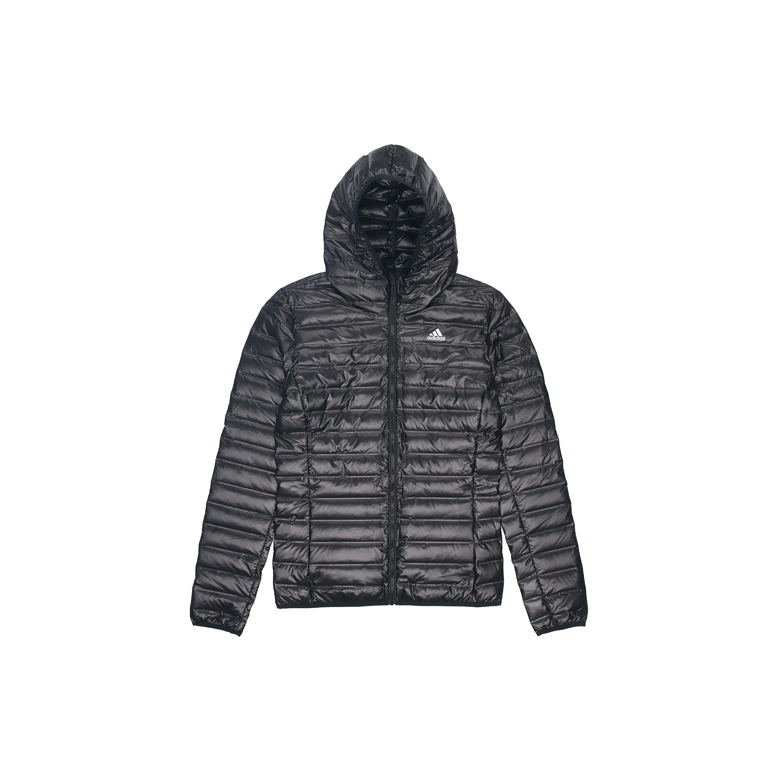 adidas MENS Casual Sports Hooded Down Jacket Black Men s BQ7782 XS