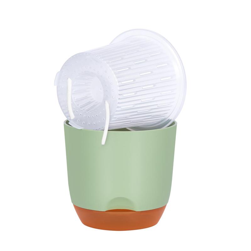 

Orchid Pots with Holes for Repotting Flower Pot Plastic Orchid Pot Inner Clear Orchid Planter Self Watering Plant Pot with Injec S 5.7in