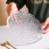 Youde Creative Floral Transparent Glass Plate
