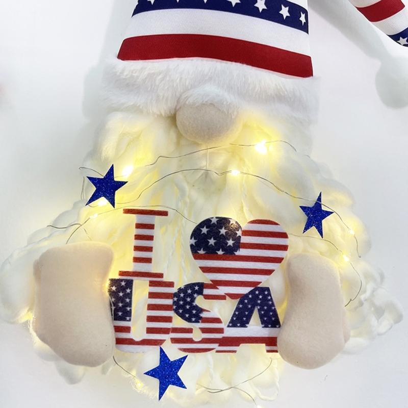 New Independence Theme Wall Hangings Front Door Wall Decorations Faceless Man Independence Day Decorations