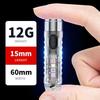 2PCS Mini Flashlight USB-C Rechargeable LED Multi-function Waterproof Keychain Flashlight Portable Waterproof Magnetic Warning Camping Torch Light
