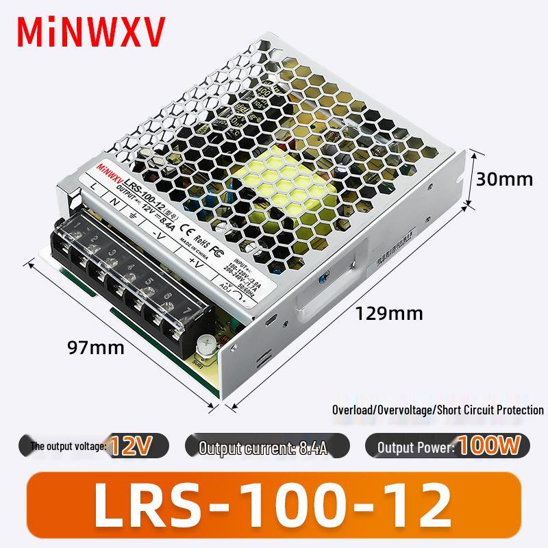 LRS Ultra-thin Switching Power Supply Transformer 220V to 12V/24V DC, Available in 35W/50W/100W/250W/600W Variants