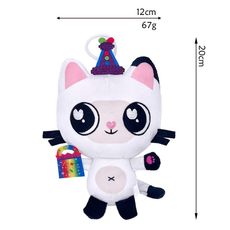 20-30cm Gabby Doll House Plush Toy Backpack Cat Cake Cat Mermaid Stuffed Animal Plushie Gbay Sticker for Kid Chrismas Gift