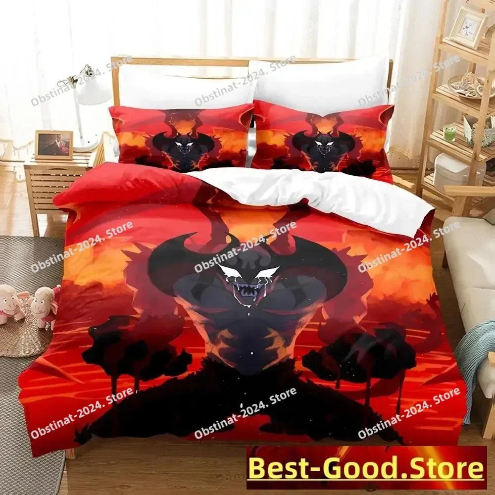 Devilman Sängkläder Enkel Twin Tryckt Sängklädesset Med Örngott Sängpåslakan Mjuk Enkel Dubbel Queen Super King Size