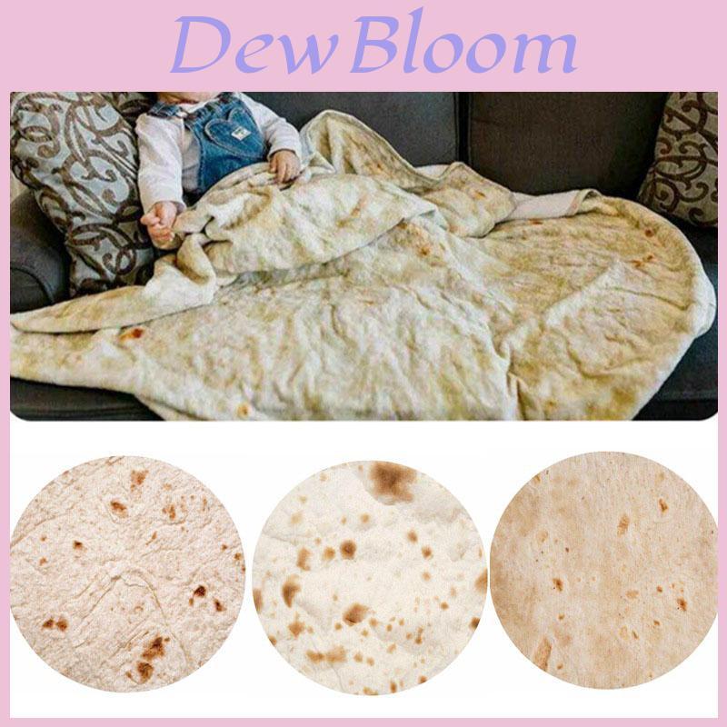 Super Soft Microfiber Round Tortilla Blanket Perfect For Cozy Nights And Picnics