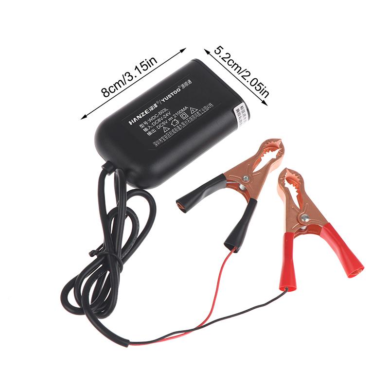 Portable Usb Power Adapter For Smart Phone Tablet Gps 12V 24V To 5V 2.1A Converter With Battery Clip 3 Ports Charging Adapter