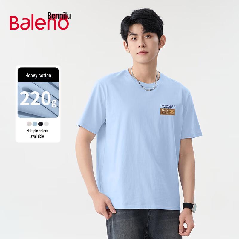 Baleno Men s Loose Fit Heavyweight Cotton T-Shirt L