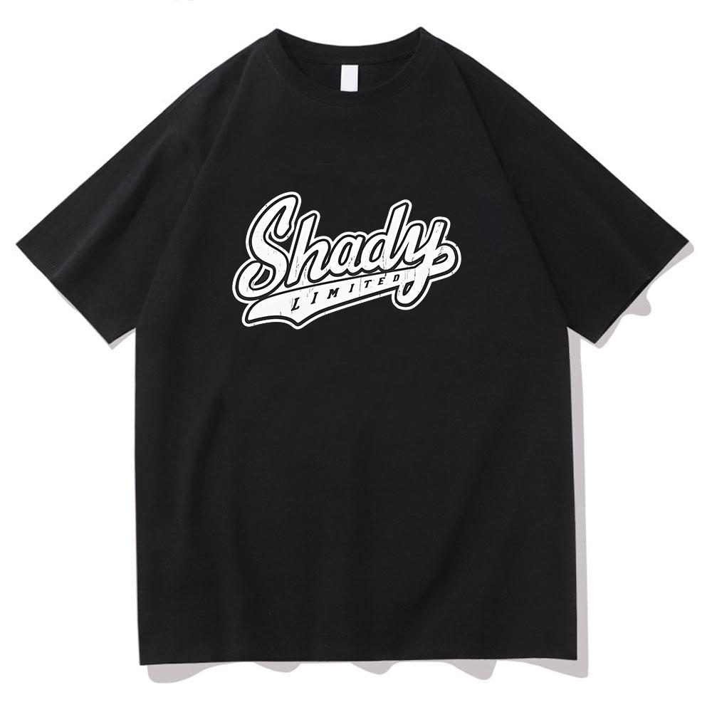 Eminem Shady T-Shirt Rapper Music Gift for Fan T Shirts Men Women Round Neck Short Sleeve Streetwear High Quality Cotton Clothes