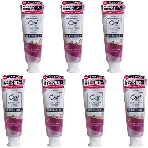 

[Bulk Purchase] Ora2Me Stain Clear Paste, Peach Leaf Mint, 130g (7-pack)