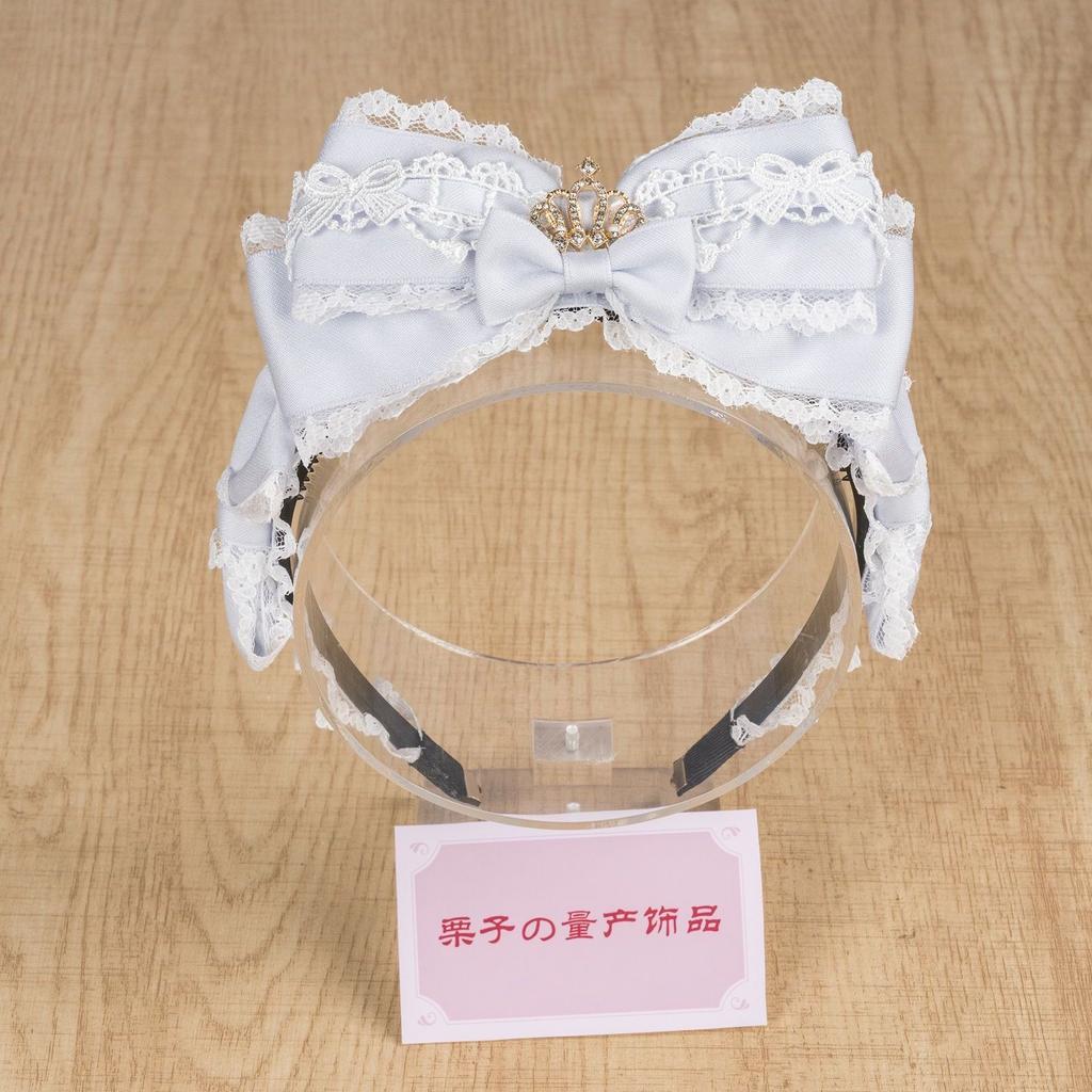 Hair Accessories Y2k Accessories Hair Bow Lace Headband Lolita Cosplay Accessories Cute Core Hair Band Headwear Hair Clips