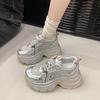 22 primăvară noi pantofi sport tip „dad shoes” cu talpă groasă, suprafață din plasă respirabilă, mai ușori, pentru sport și timp liber