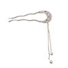 Crystal Decors Hair Stick With Elegant Tassels Design Multiuse Dangling Hairpin For Updos And Cultural Event Hairstyles