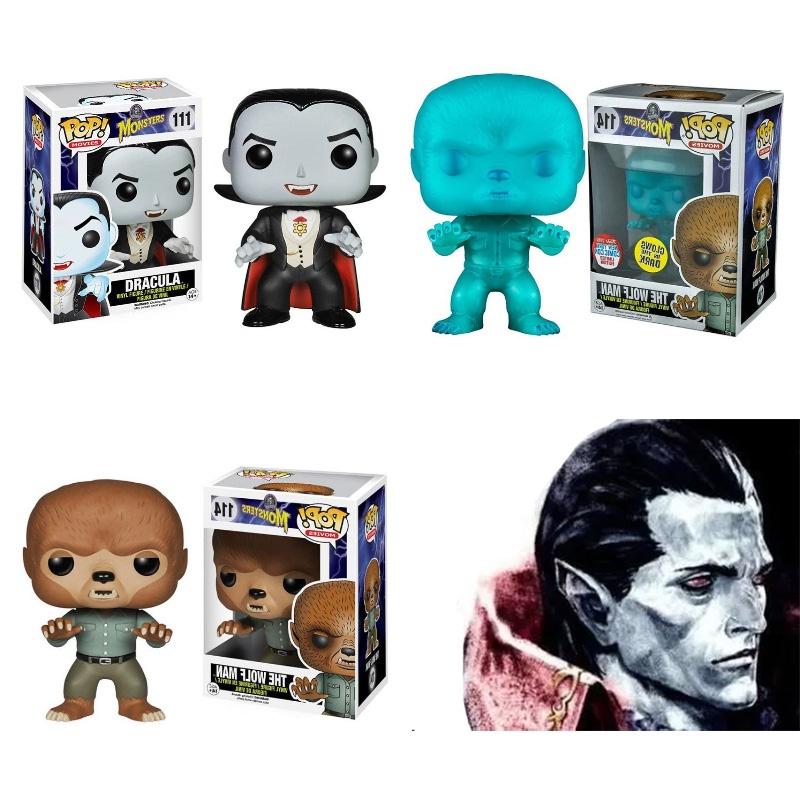 Detailed Monster Wolfman Vampire Dracula Toy Figure 9cm Made Of Rubber Vampire 111 Werewolf 114 Night Glow