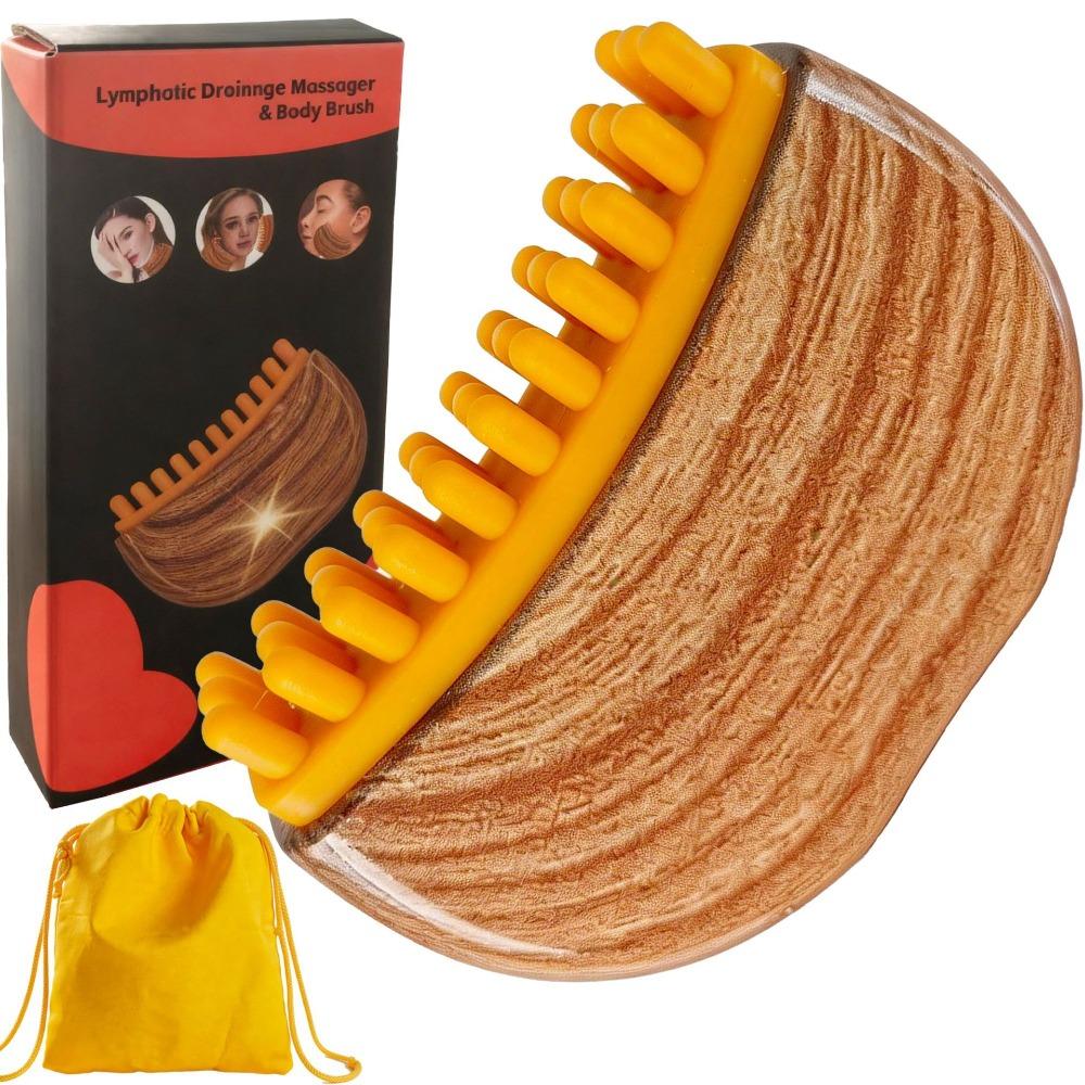 2026 New Model Face Contour Brush Facial Tools Gua Sha Tool Fashion Lymphatic Brush Women