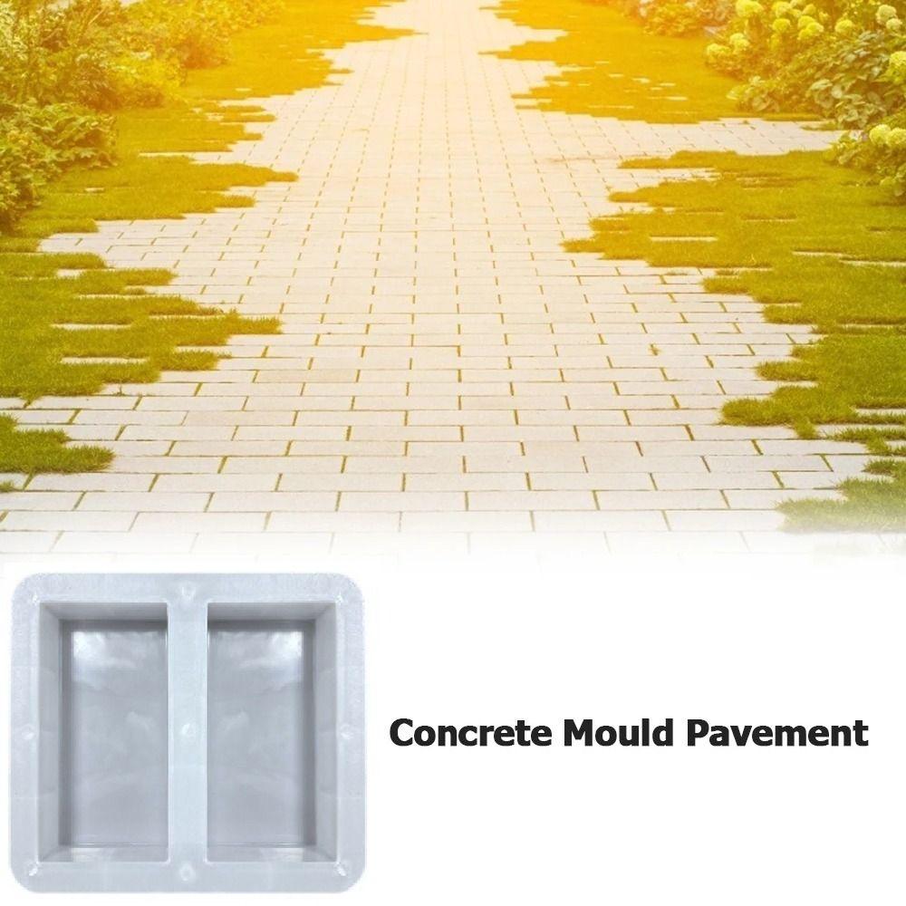 20x10cm Concrete Pavement Mold Reusable Brick Stone Mold Cement Brick Mould  Lawn Patio