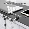 5Pcs Cable Clamp Data Line Fixer Holder Cylindrical Wire Management Clip Desktop Tool for Wall Desk Christmas Light
