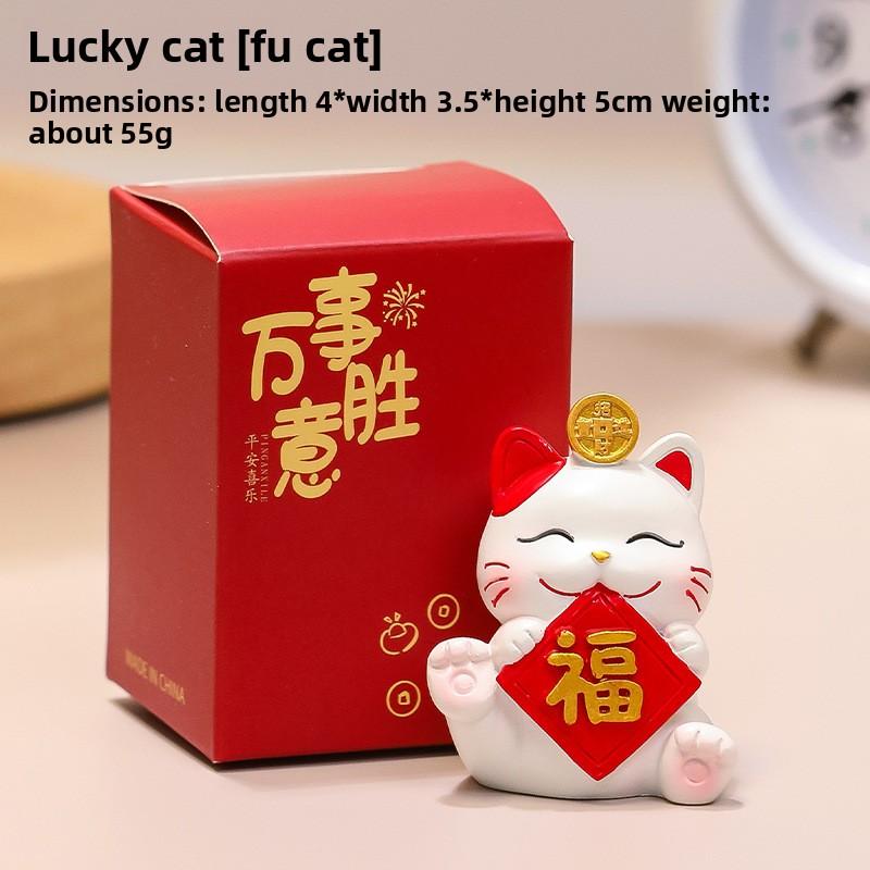 Cute Mobile Phone Stand Decoration Cute Maneki Neko Resin Office DeskCute Gift Decoration