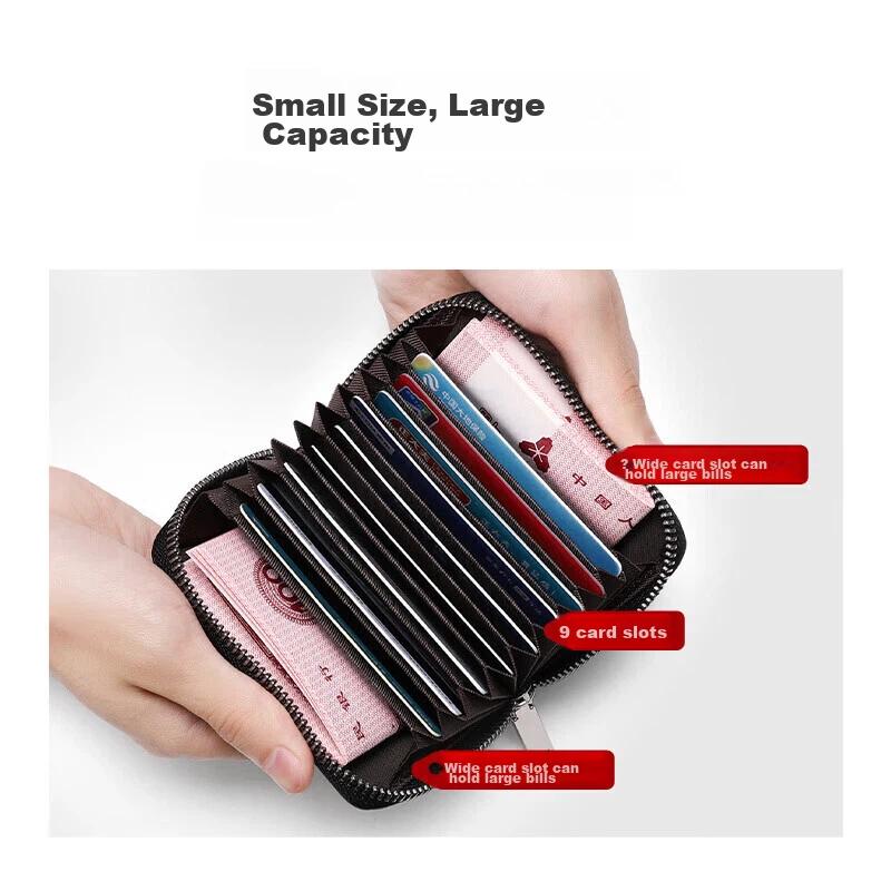 POLO Card Holder, Multi-Card Accordion Wallet, Portable Coin Purse, Business Card Case