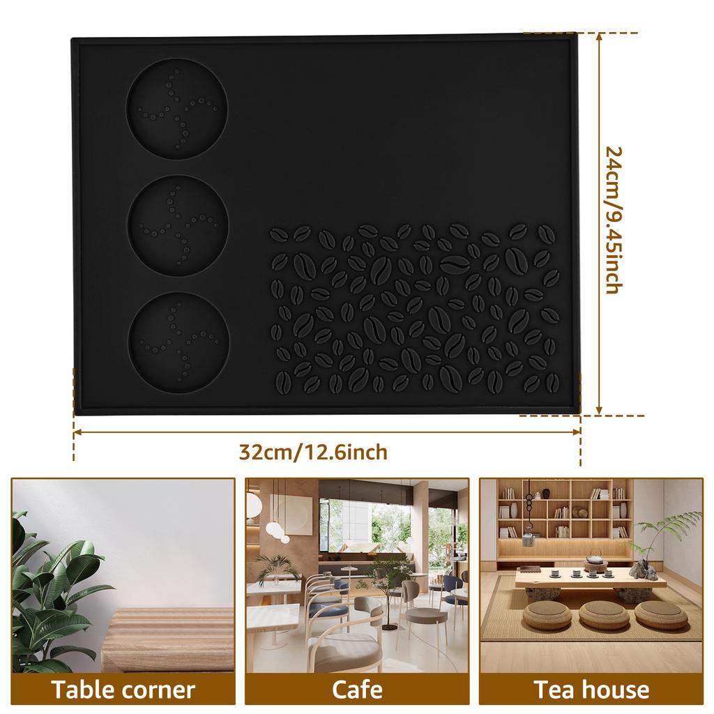 Coffee Tamper Mat Nonslip Silicone Press Powder Pad Espresso Coffee Tamping Rest Holder Tools Reusable Coffee Tamping Mats